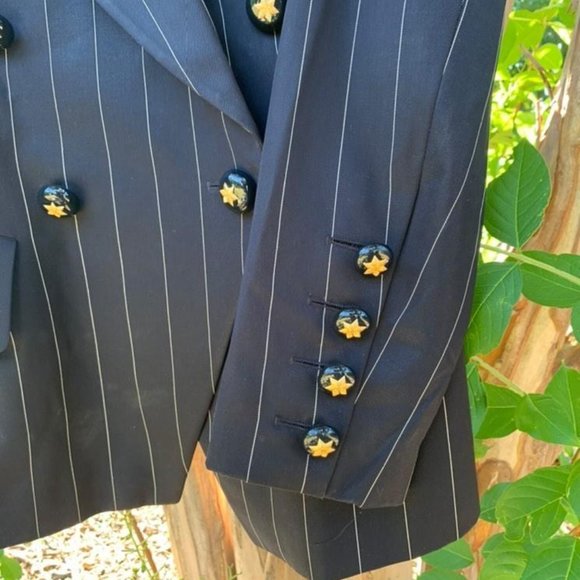 Vintage Escada Pinstripe Pant Suit - Picture 3 of 5